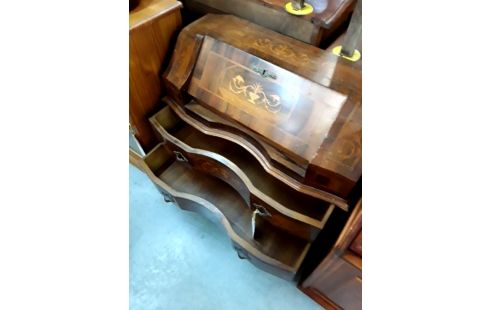 SECRETAIRE MARQUETE PETIT MODEL 4 TIROIRS + CLE