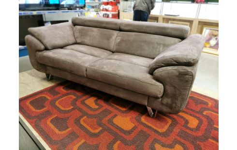 CANAPE TISSU MICRO FIBRE TISSU PRUNE H&H