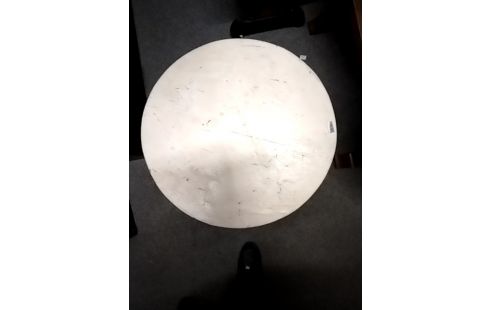 TABLE BASSE BLANCHE RONDE