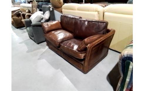 CANAPE CUIR DE BISON ROCHE BOBOIS