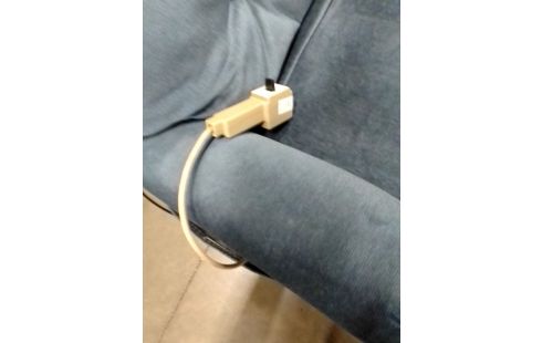 FAUTEUIL RELAX VELOURS BLEU