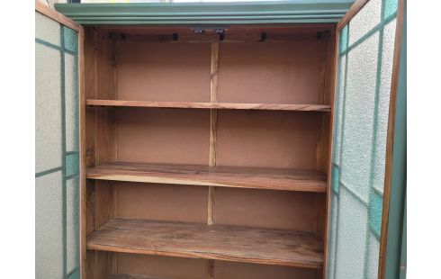 VITRINE VERTE 2 PORTES EN ACAIA MAGDALENA MAISON DU MONDE