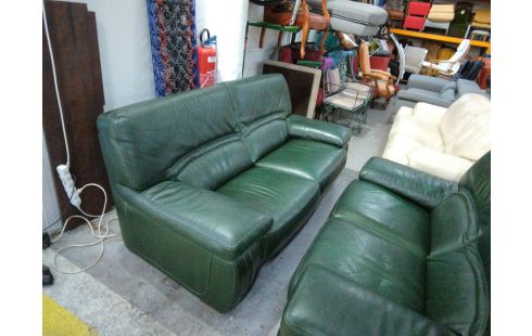 CANAPE CUIR 3 PLACES