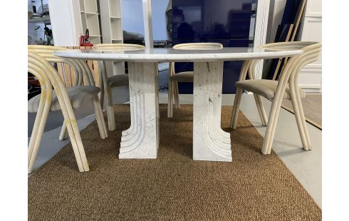 TABLE RONDE MARBRE BLANC 150 CM M DE CARLO SCARPA