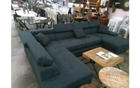 CANAPE D'ANGLE CONVERTIBLE + COFFRE ARIZONA