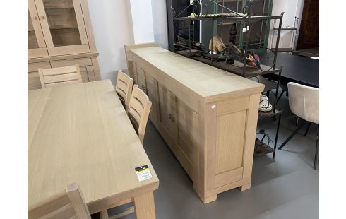 SALLE A MANGER MODERNE DRES+VITR+TAB+6CHAISES