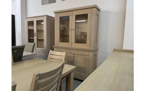 SALLE A MANGER MODERNE DRES+VITR+TAB+6CHAISES