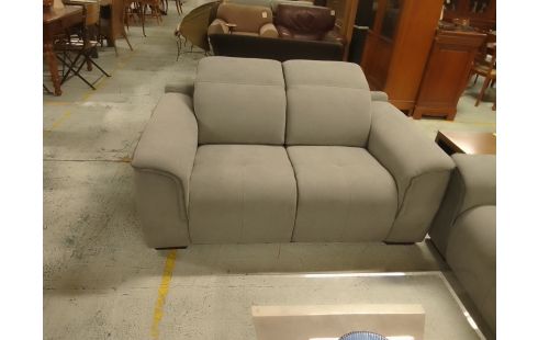 SALON 2+3 PLACES TISSU 2 RELAX ELECTRIQUES