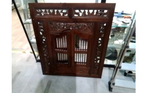 MIROIR FENÊTRE BOIS EXOTIQUE