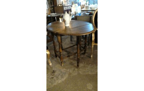 TABLE CHENE FONCE 2 ABATTANTS