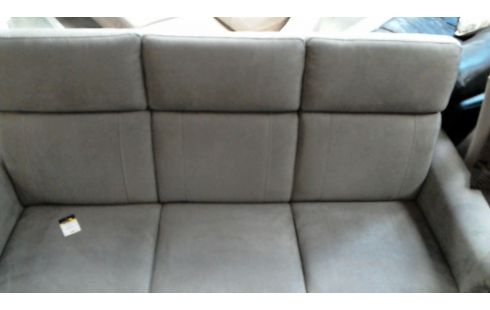 CANAPE GRIS NUBUCK 3 PLACE