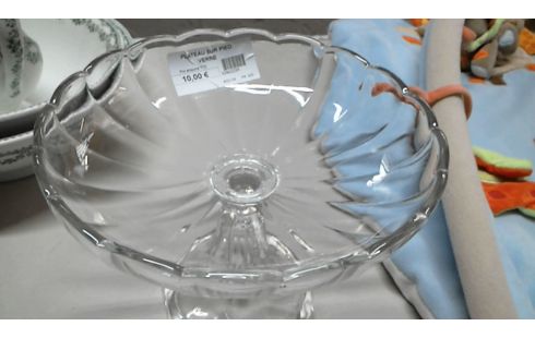 PLATEAU SUR PIED  VERRE