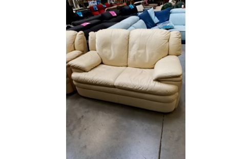 CANAPE 2 PLACES CUIR