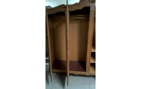 ROPERO ESTILO LUIS XV ROBLE 4 PUERTAS