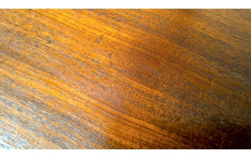 BUREAU VINTAGE 2 TIROIRS TECK