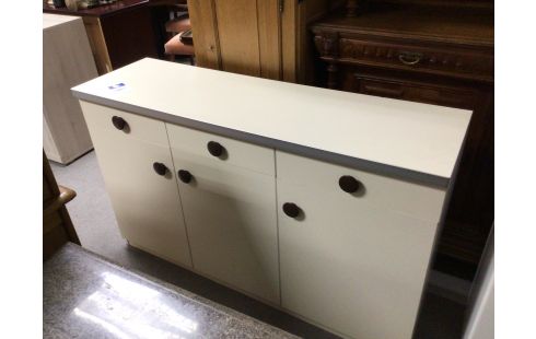 DRESSOIR DE CUISINE BLANC 3P 3T