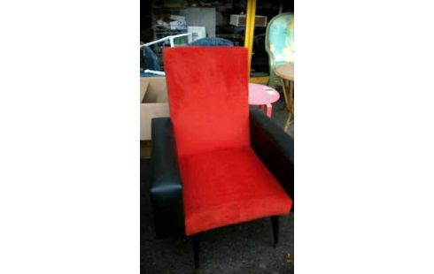 FAUTEUIL VINTAGE ROUGE