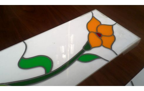 BUNTES FENSTER PLEXIGLAS BLUME