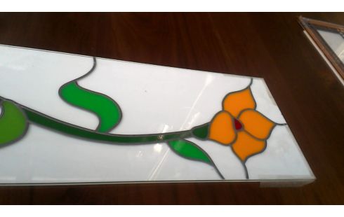 BUNTES FENSTER PLEXIGLAS BLUME