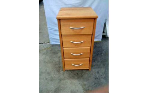 KOMMODE SCHMAL HOLZ BUCHE 4-SCHUBLADEN