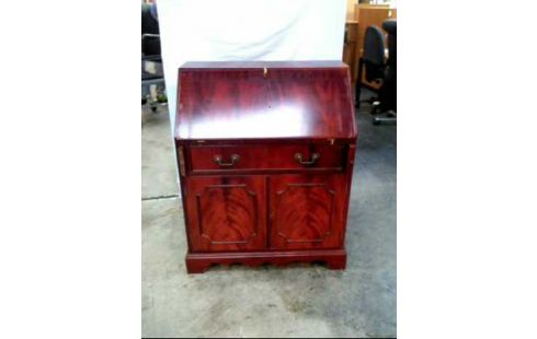 SEKRETÄR HOLZ DUNKEL 2-TÜREN 5-SCHUBL. 1-KL.