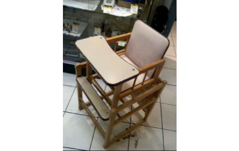 KINDERHOCHSTUHL HOLZ 2-TLG. MIT TISCH