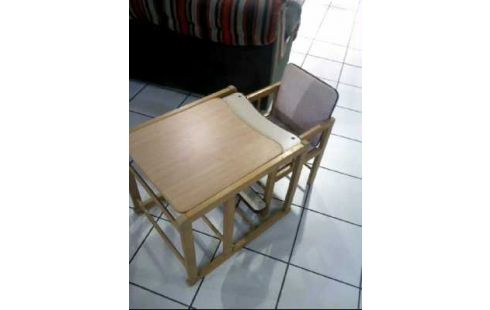 KINDERHOCHSTUHL HOLZ 2-TLG. MIT TISCH