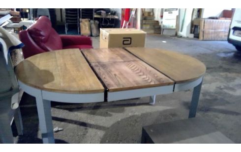 TABLE RONDE BICOLORE