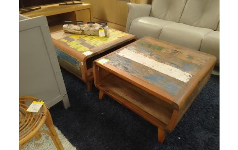 TABLE BASSE CARREE 80 X 80 CM