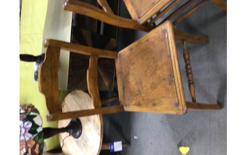 CHAISE CHÊNE MOYEN TONNET LOT DE 2