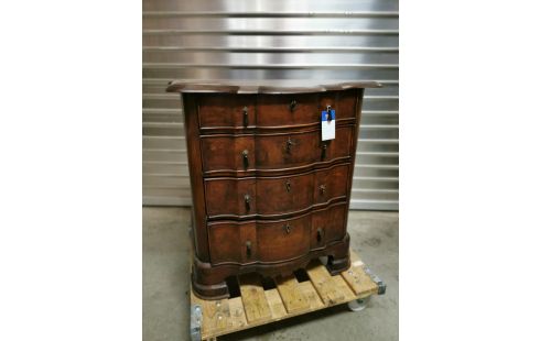 COMMODE GALBEE TRAVAIL DU XVIIIE 4 TIROIRS + CLÉ