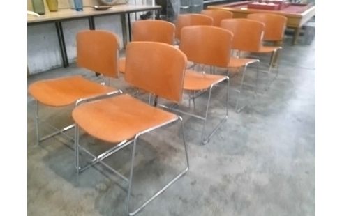 CHAISES LE LOT SIGNEES ANNEES 70