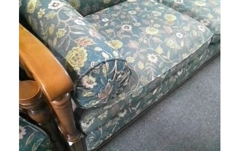 CANAPE 2 PLACES MOTIF FLORAL