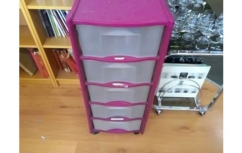 MEUBLE DE RANGEMENT PLASTIQUE 5 TIROIRS