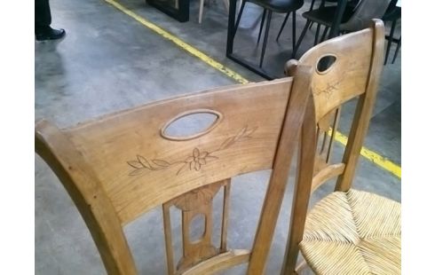 CHAISES  ANCIENNE MERISIER STYLE DIRECTOIR LA PAIRE