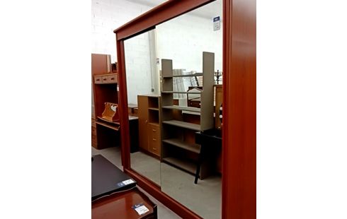 ARMOIRE DOUBLE PORTES COULISSANTES MIROIR