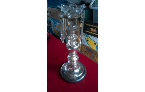 CANDELERO PLATEADO HIELO