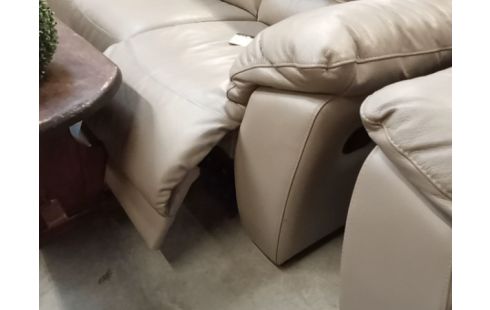 SALON 381 CUIR TAUPE 3(R)+2+1(R)