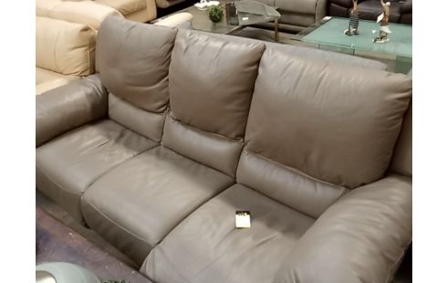 SALON 381 CUIR TAUPE 3(R)+2+1(R)