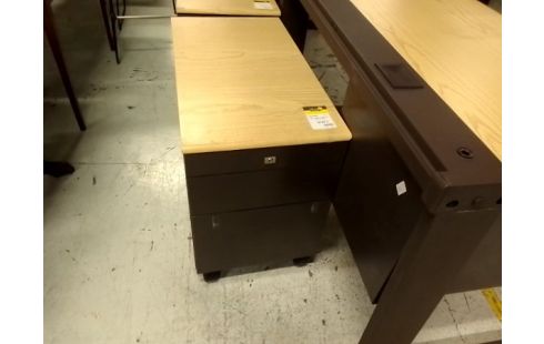 BLOC TIROIRS A ROULETTES METAL ET BOIS