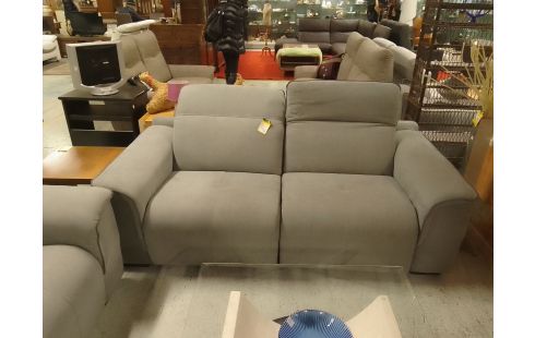 SALON 2+3 PLACES TISSU 2 RELAX ELECTRIQUES