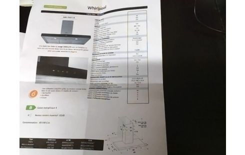 HOTTE ASPIRANTE WHIRLPOOL AKR 759/1 IX