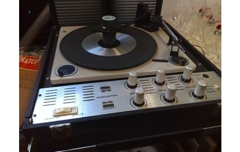 PLATINE VINYLE DISCOPHONE (PRISE HAUT PARLEUR GAUCHE SON FAIBLE)