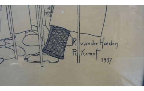 CARICATURE ULB FACULTE DE MEDECINE 1937