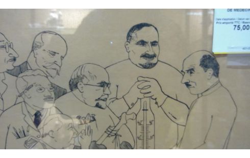 CARICATURE ULB FACULTE DE MEDECINE 1937