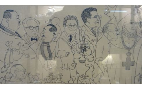 CARICATURE ULB FACULTE DE MEDECINE 1937