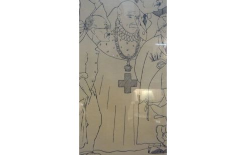 CARICATURE ULB FACULTE DE MEDECINE 1937