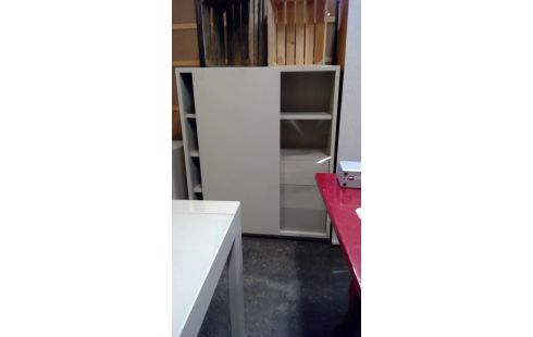 SALLE A MANGER TABLE+DRESSOIR+BAR VASTIAU GODEAU LAQUE MAT