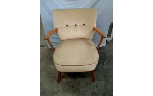 COCKTAIL-SESSEL BEIGE VINTAGE