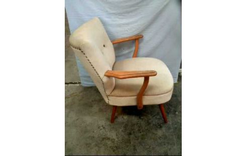 COCKTAIL-SESSEL BEIGE VINTAGE